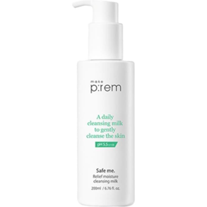 make p:rem - Safe Me. Relief Moisture Cleansing Milk - 200ml - White