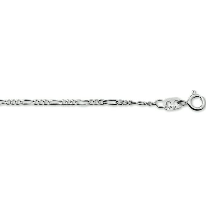 Glams armband figaro 1,8 mm - Zilver