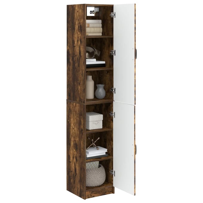 vidaXL - Kast - Set - 2 - st - Bewerkt - hout