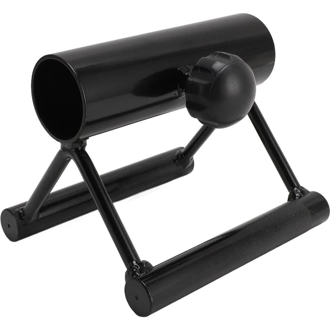 V Bar Landmine Handgreep Attachment voor Halterstang IJzeren Landmine Dubbele D Roeihandgreep voor Kracht black