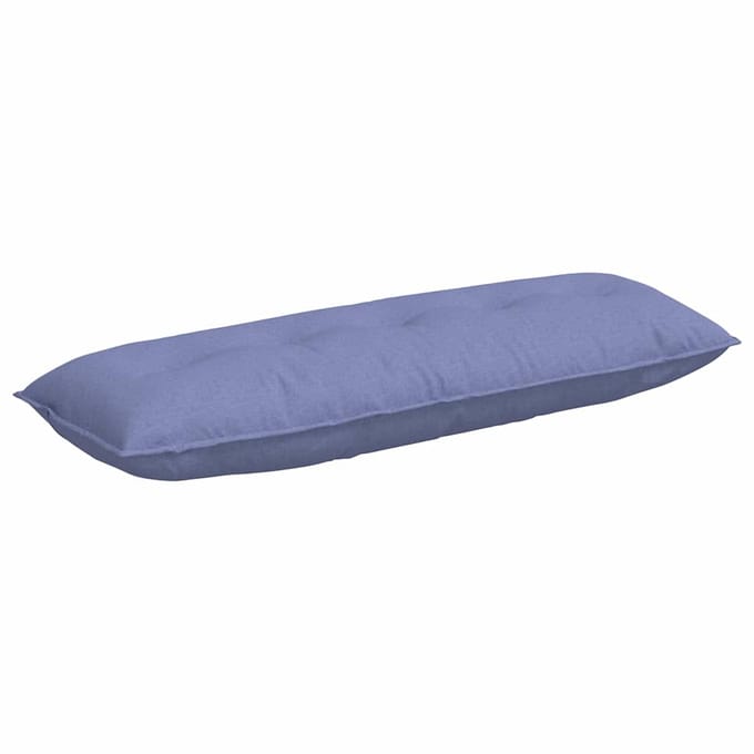 vidaXL - Rugkussen - Jeans - Blauw - 140 - x - 50 - x - 19 - cm - Stof