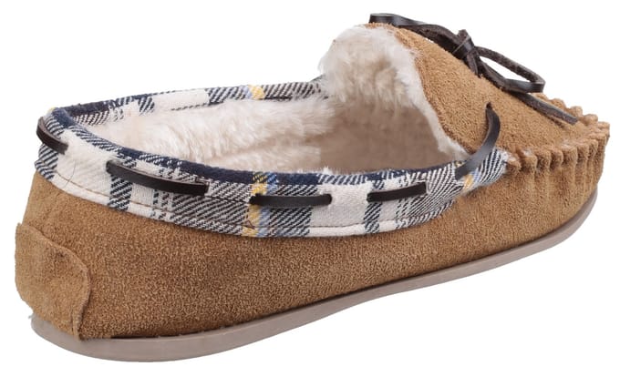 Cotswold Kilkenny Suède Dames Pantoffels In Tan