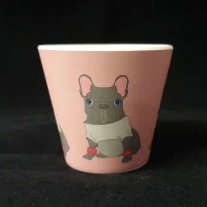 Quy Cup - 90ml Ecological Espresso Reisbeker - “Break Dance” 7x7x7cm