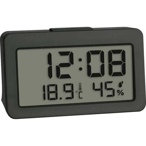 TFA Dostmann 60.2045.10 Wekker Kwarts Grijs Alarmtijden 1