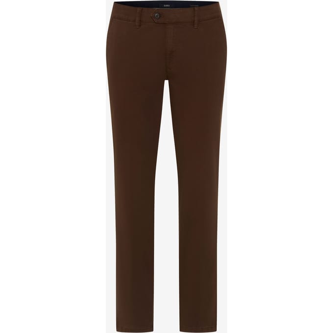 Eurex Heren Flatfrontbroek  Style JIM, donkerbruin, maat 56