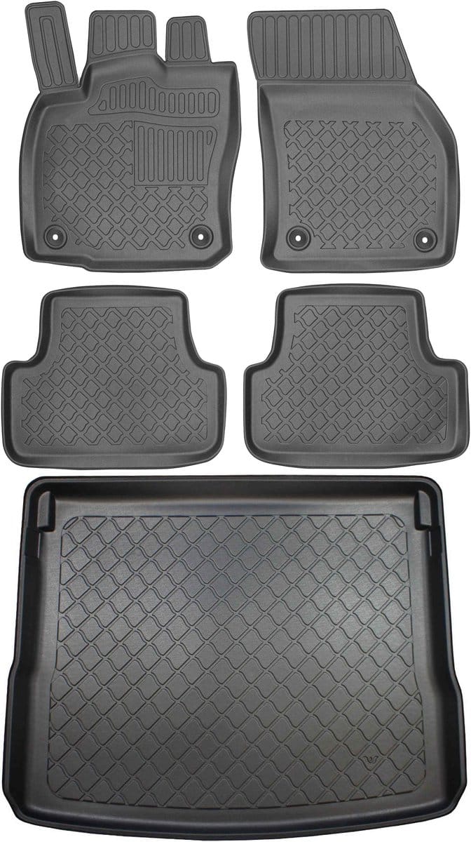 Aristar - Kofferbakmat en Automatten - Seat Ateca SUV - Zwart - 2cm-3cm Rand