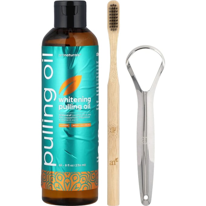 artnaturals Whitening Pulling Oil Kit, 3-delige set blue