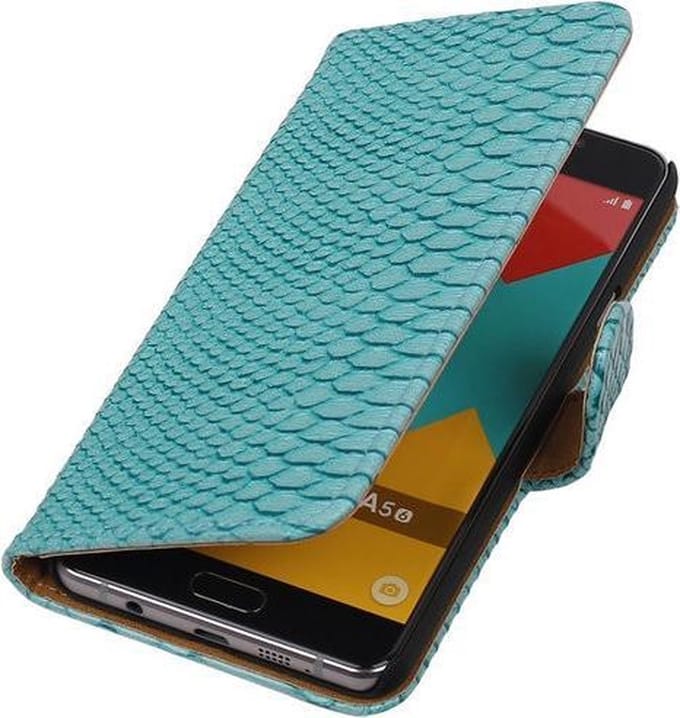 Turquoise slang bookcase voor Samsung Galaxy A5 (2016) wallet cover