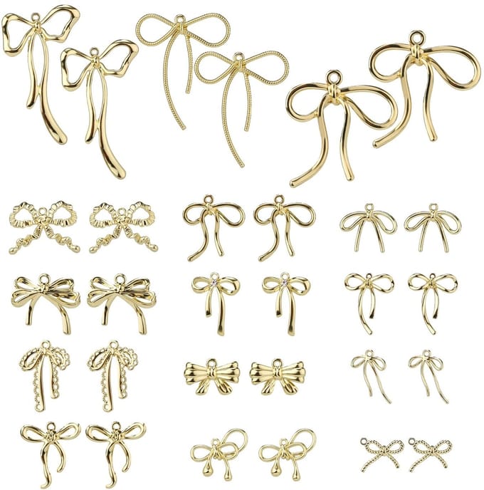 Dailygoods - Set van 30 Vergulde Strikbedels voor Sieraden Maken