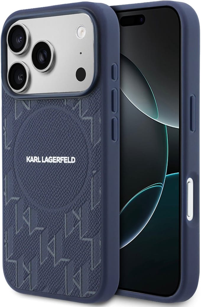Karl Lagerfeld Back cover voor Apple iPhone 17 Pro in de kleur Navy