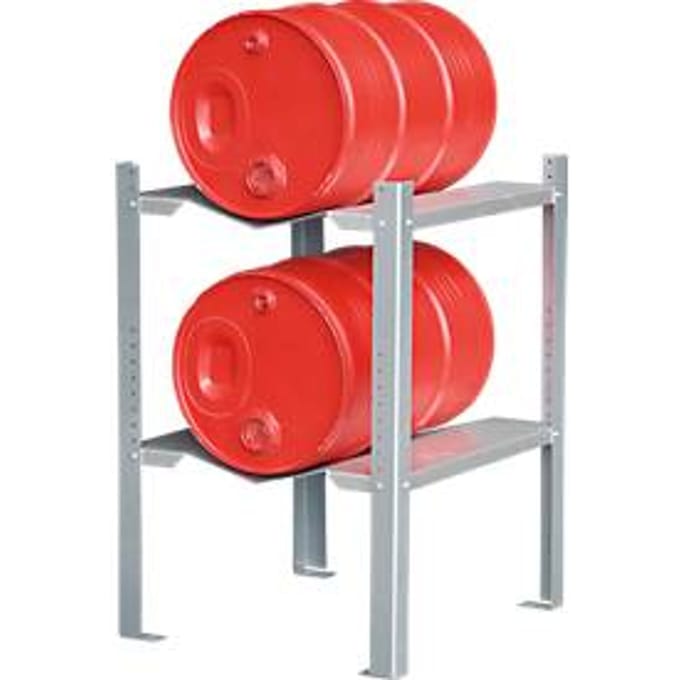 Containerrek voor lekbakken, 2 x 60 l vat