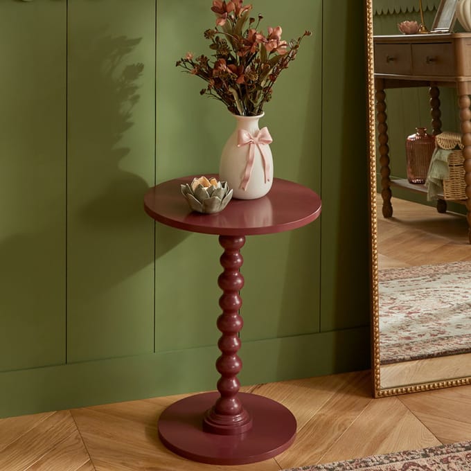 Eazy Living Bijzettafel Ø 38 cm Roselin Bordeaux
