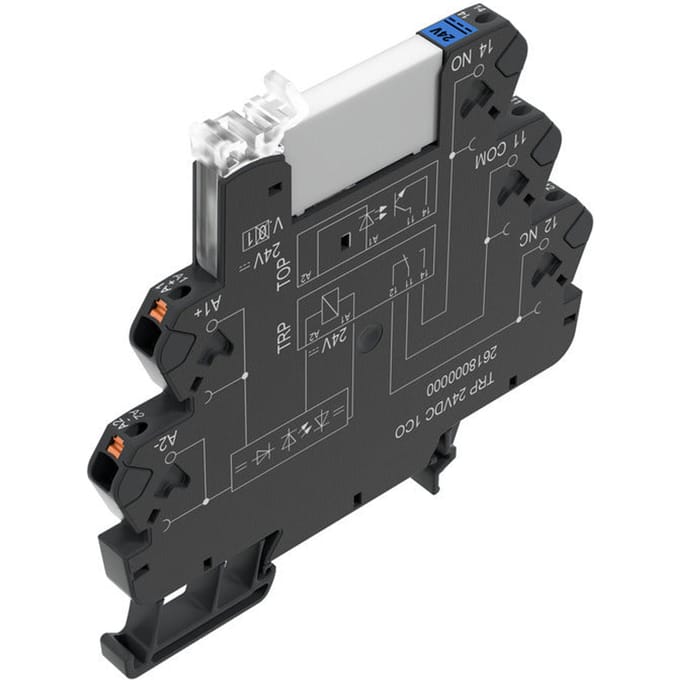 24V DC Relaismodule Met LED En Vrijloopdiode - 2618020000 [10 Stuks]