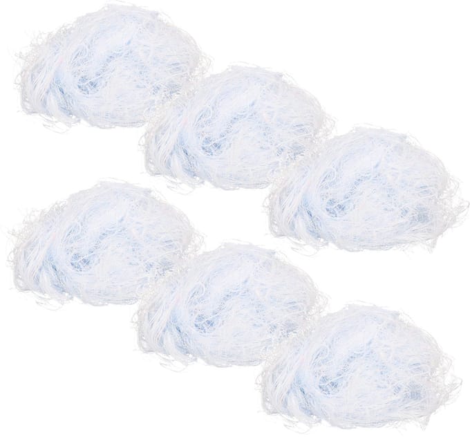 Feeric Christmas engelenhaar - wit - 400 gram - synthetisch - kerstboom lamettahaar