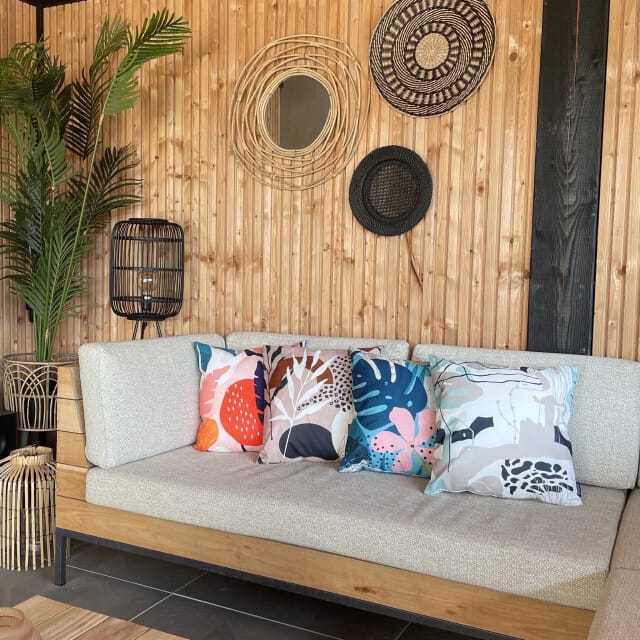 Gek op kussens! Sierkussen abstract summer #4 outdoor | 45 x 45 cm | katoen/polyester