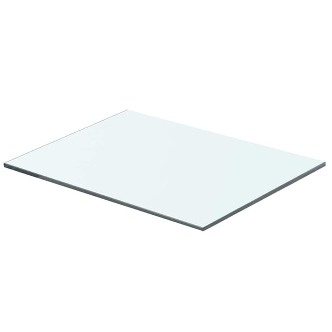 vidaXL - Wandschap - transparant - 40x25 - cm - glas