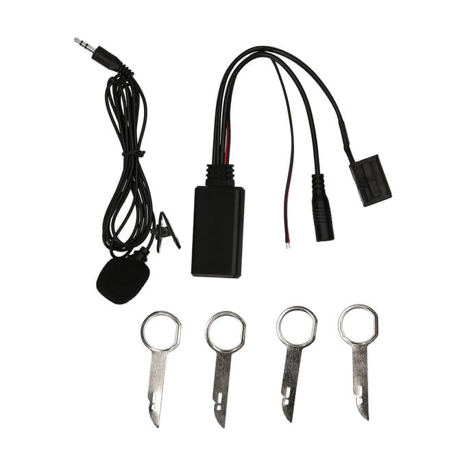 6000 CD Apparaat BT 5.0 Aux o Adapter Microfoon Handsfree Kit 5V Voedingsspanning zwart