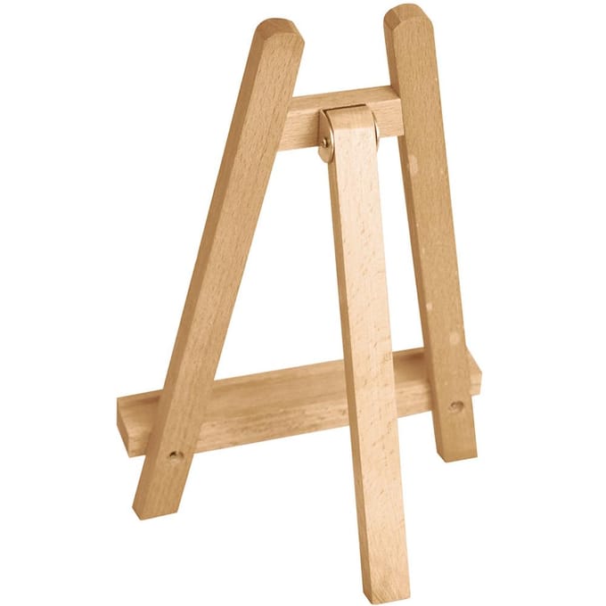 Mini Houten Statief Ezel Display Schilderij Stand Kaart Canvas Houder Bruiloft Feest beige