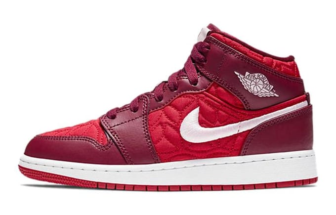 Jordan 1 Mid SE Rood Quilt (GS) 36 red