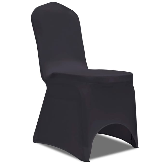 vidaXL - Stoelhoes - stretch - antraciet - 4 - stuks