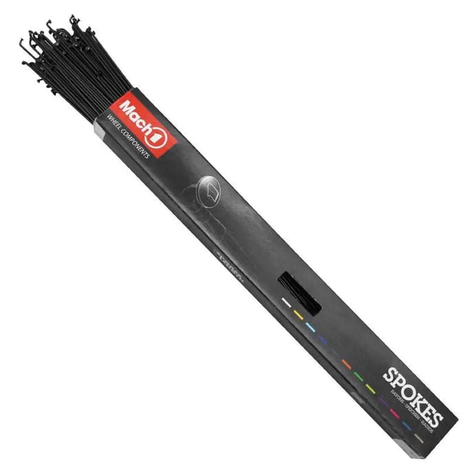 Doos van 100 roestvrij stalen spaken met nippel P2R 258 mm