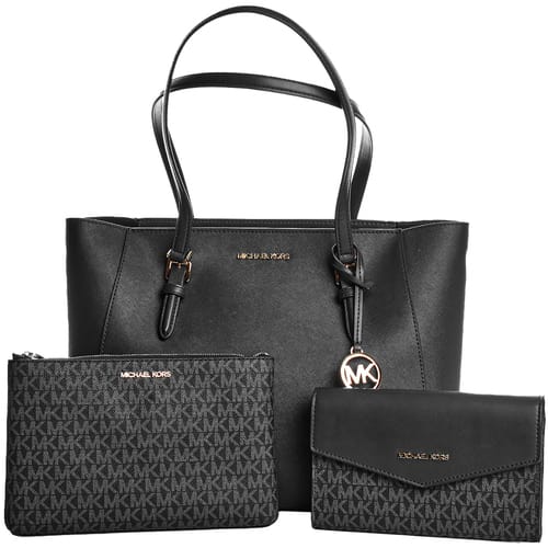 Handtas Dames Michael Kors Charlotte Zwart 34 x 27 x 11 cm