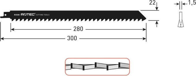 Reciprozagen RC830 / 1241HM (VPE 1 stuks) - 5250830