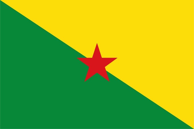 Vlag Frans-Guyana 100x150cm - Glanspoly