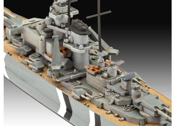 Revell Modelbouwpakket Schepen - - 1:1200 05637 De legendarische Bismarck - 2 Schepen! - Geschenkset Plastic - 1:700 - Modelbouw