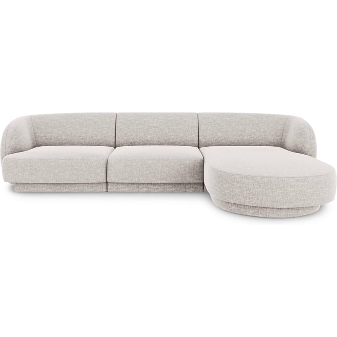 3.5-zitshoekbank Miley rechts chenille | Micadoni Limited Edition