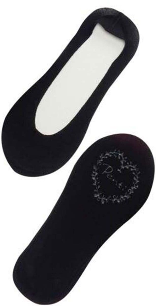 Penti Dames Kousenvoetjes Laser Cut - ZWART - Maat One size