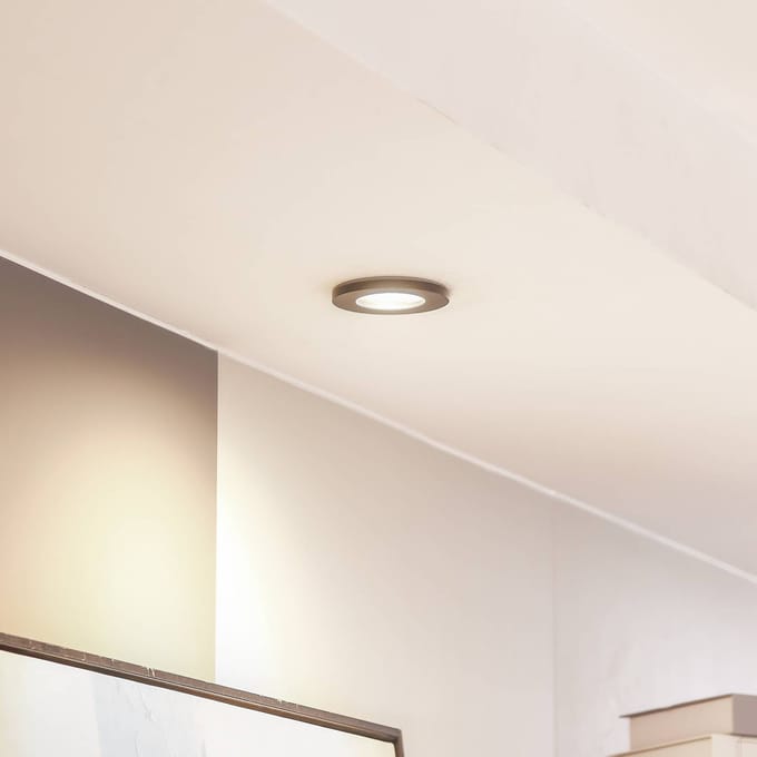 Arcchio downlight Sylvi zwart Ø 8,2 cm