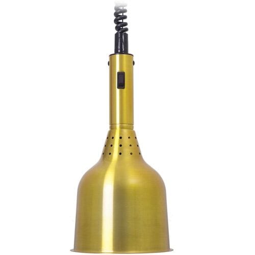 GGM Gastro Wärmelampe Infrarot - 250 Watt - Ø 180mm - Messing Goud