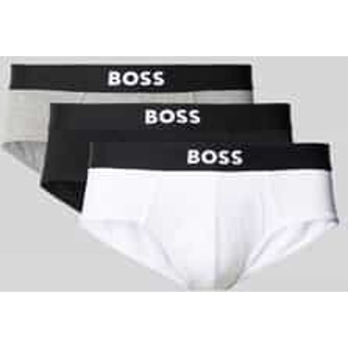 Slip met elastische band met logo in een set van 3 stuks, model 'ONE'