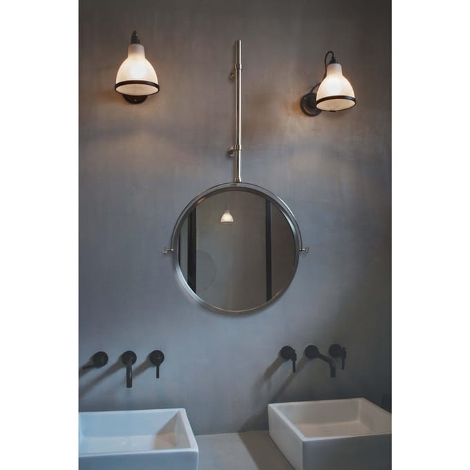 DCWéditions - LAMPE GRAS N°304 BATHROOM CL I wandlamp - polycarbonaat - frame zwart - wit