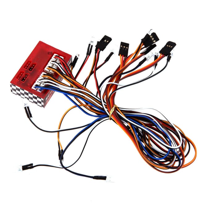 AX-003 Multifunctionele ultraheldere LED-lamp voor 1/10 1/8 modelauto veelkleurig