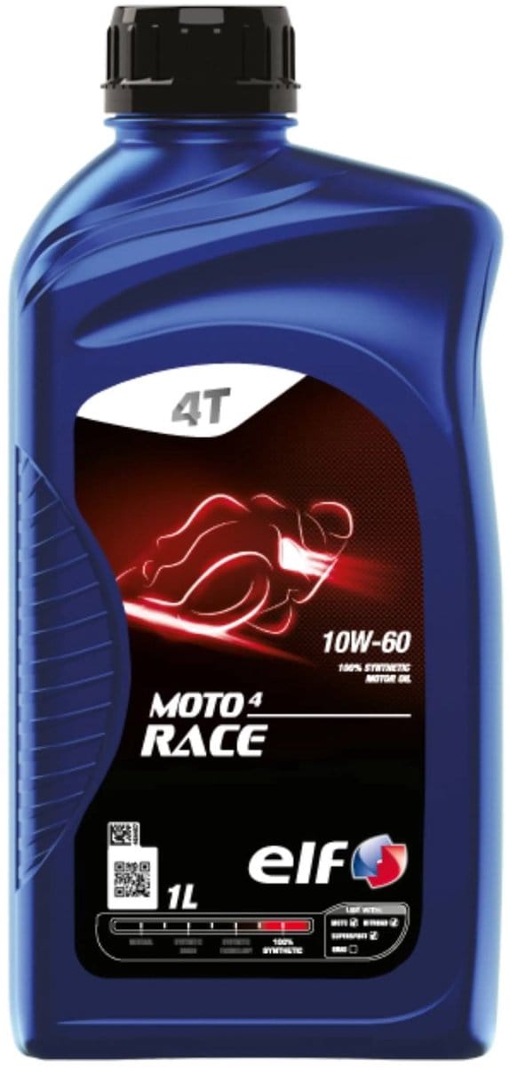 Total Elf Moto 4 Race motorfiets olie 10w60 1 liter