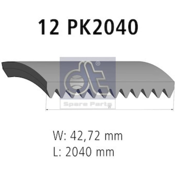 Poly V-riem DT SPARE PARTS 3.34335