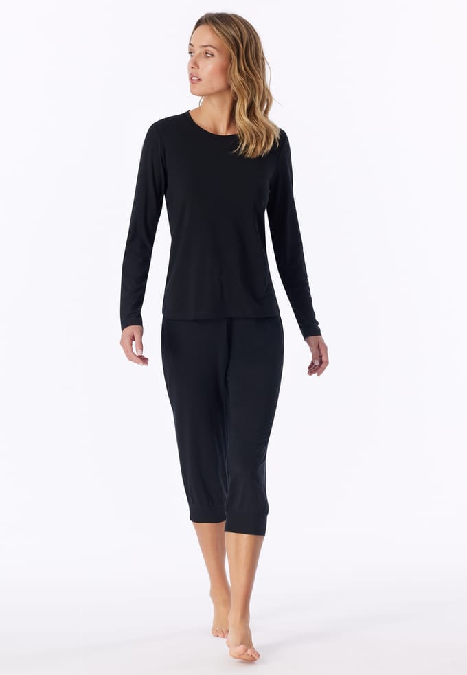 Zwart shirt met lange mouwen - Mix+ Relax 40