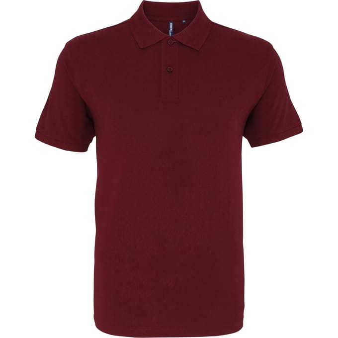 Asquith & Fox Menselijk organisch Klassiek Fit Poloshirt (Bourgondië)
