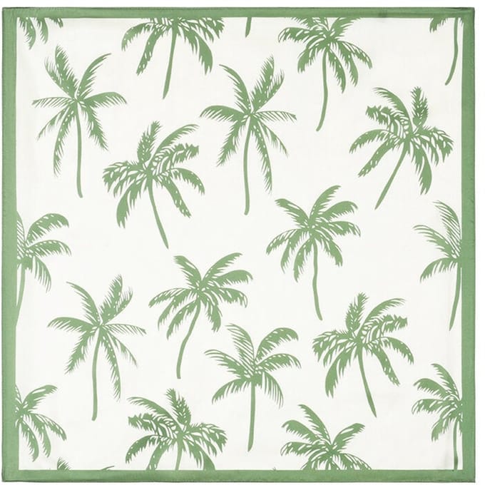 Zomersjaals met plantenmotief, casual, polyester, vakantie-/strandaccessoires