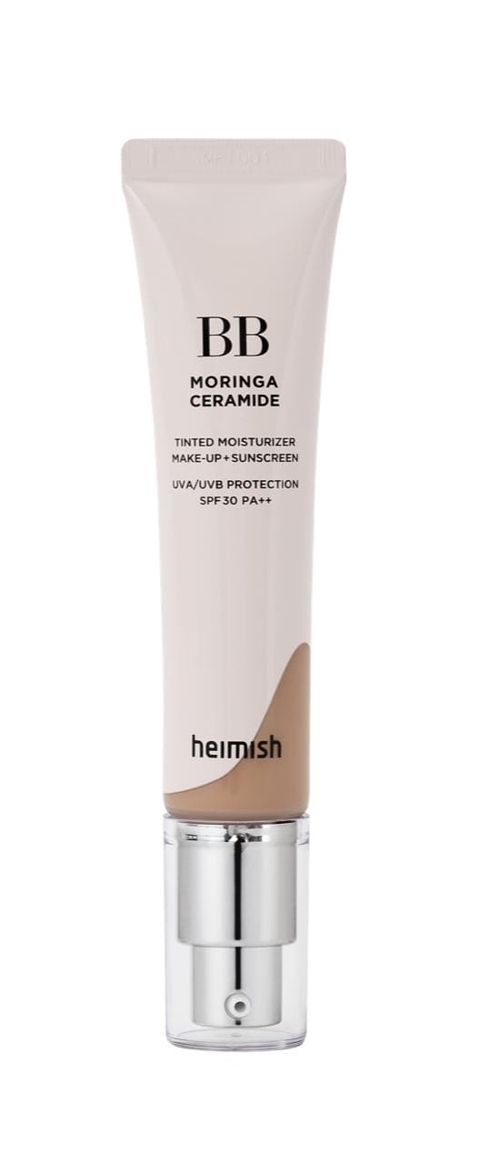 Heimish Moringa Ceramide BB Cream SPF 30 PA++ 27N Light Tan 58 g - Nawilżający krem BB