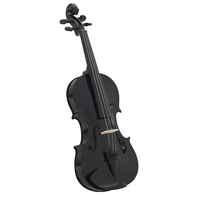 Ensemble Complet de Violon avec Archet et Mentonnière Bois Clair Taille 4/4