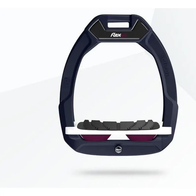 Veiligheidsstijgbeugels Rijdend Inclinatie Grip Bruin/Wit/Paars Flex-On Safe-On