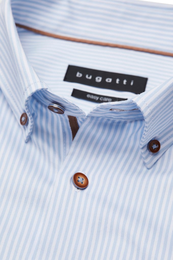 Bugatti Herren Casual overhemd met subtiele strepen