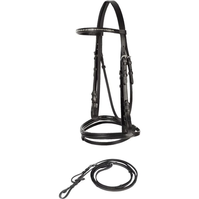Horze Weston Hoofdstel, Black, Warmblut