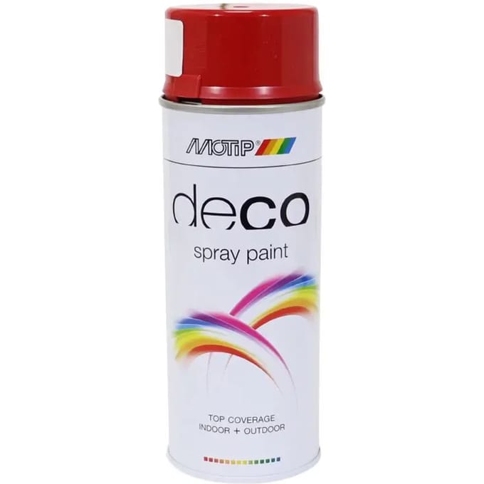 Motip deco alkyd hoogglans lak RAL 3002 karmijnrood (01640) - 400 ml.