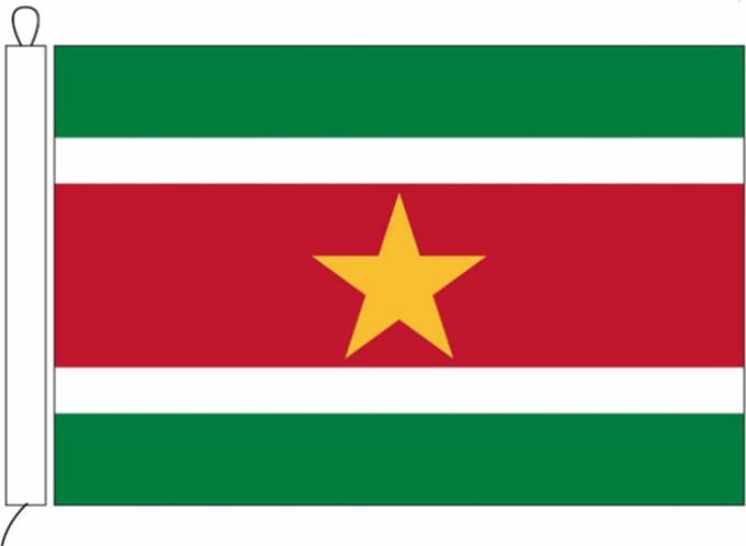 Surinaamse vlag van Suriname 70 x 100 cm