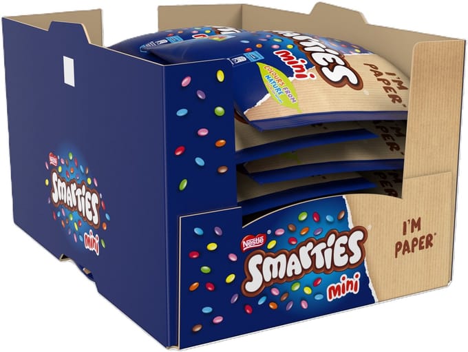 Smarties Mini doosjes met Melkchocolade Smarties - 12 zakken x 259g