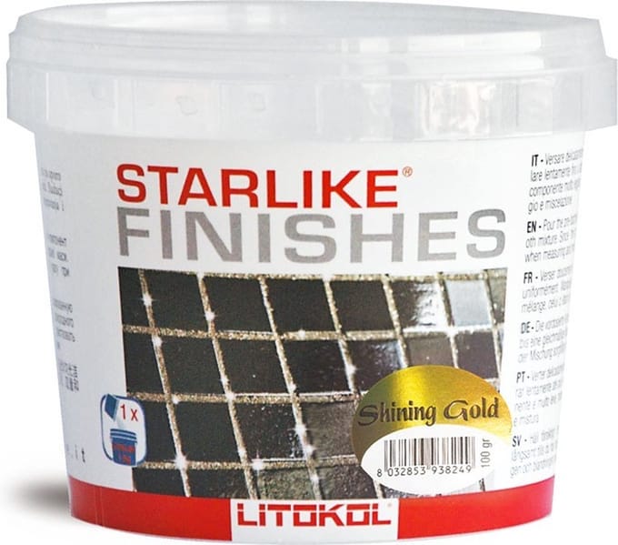 Kleureffect Shining Gold Litokol STARLIKE® Finishes 200 gram voor 5 kg